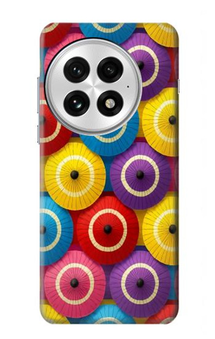 S4065 蛇の目傘柄 Snake Eye Umbrella Pattern OnePlus 13 バックケース、フリップケース・カバー