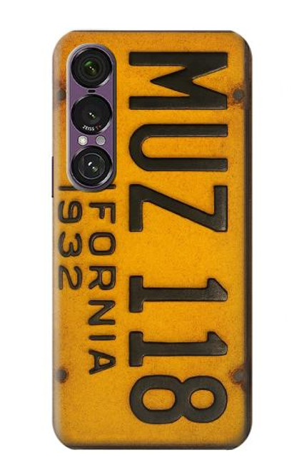 S4060 ヴィンテージカリフォルニアの車のナンバープレート Vintage California Car License Plate Sony Xperia 1 VII バックケース、フリップケース・カバー
