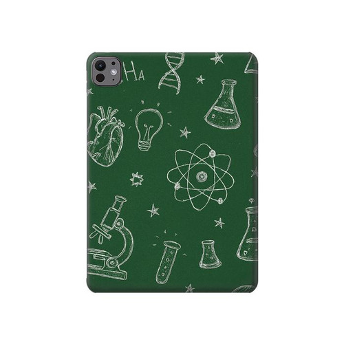 S4059 科学黒板グラフィック Science Chalkboard Graphic iPad Pro 11 (2024,2025) タブレットケース