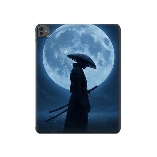 S4034 侍の月夜 Samurai Moon Night iPad Pro 13 (2024,2025) タブレットケース