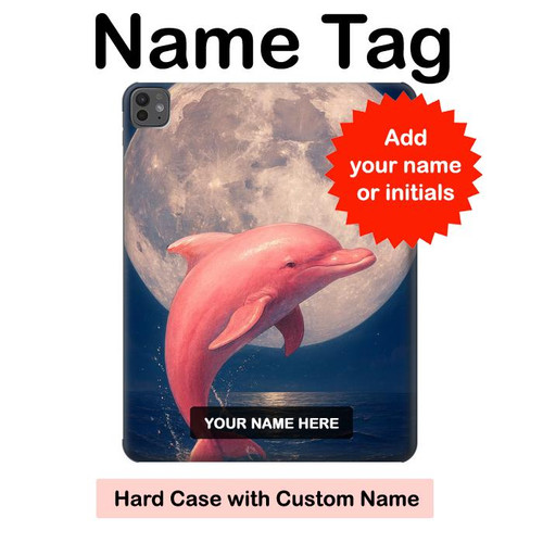 S4045 イルカの月夜 Dolphin Moon Night iPad Pro 13 (2024,2025) タブレットケース