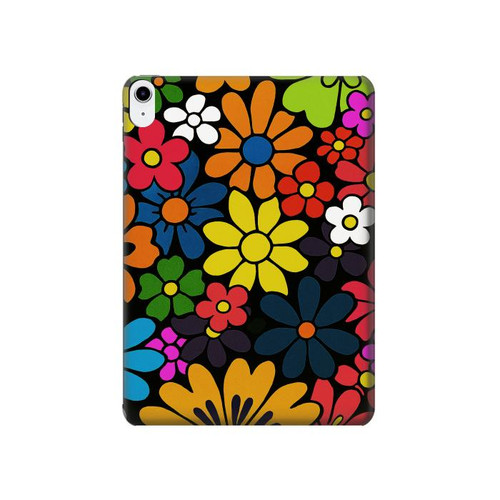 S4043 カラフルな花の漫画 Colorful Flowers Cartoon iPad 10.9 (2025,2022) タブレットケース