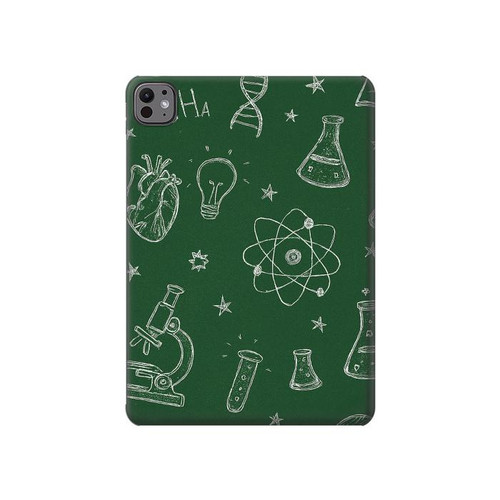 S4059 科学黒板グラフィック Science Chalkboard Graphic iPad Air (2020, 2022), Air 11 (2024,2025,2026), Pro 11 (2022) タブレットケース