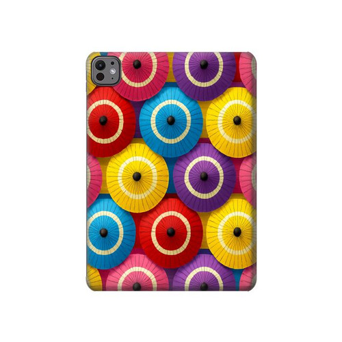 S4065 蛇の目傘柄 Snake Eye Umbrella Pattern iPad Air (2020, 2022), Air 11 (2024,2025,2026), Pro 11 (2022) タブレットケース