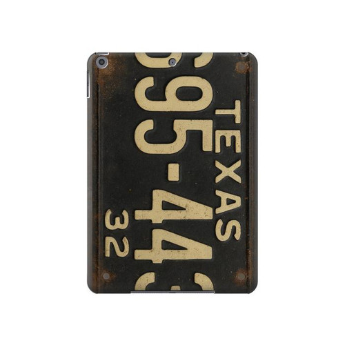 S4061 ヴィンテージテキサスの車のナンバープレート Vintage Texas Car License Plate iPad 10.2 (2021,2020,2019), iPad 9 8 7 タブレットケース
