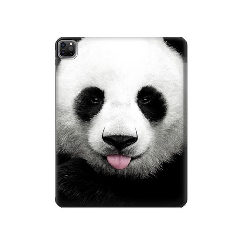 S4049 舌を出した可愛いパンダ Cute Panda Stick Out Tongue iPad Pro 12.9 (2022, 2021, 2020, 2018), iPad Air 13 (2025, 2024) タブレットケース