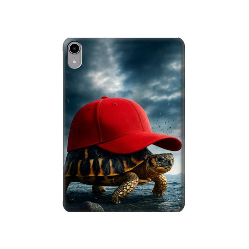 S4056 マダガスカルのカメの赤い帽子 Madagascar Turtle Red Cap iPad mini 6 7, iPad mini (2021,2024) タブレットケース