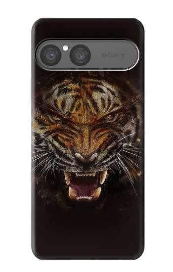 S0575 虎の顔 Tiger Face Sony Xperia 10 VII バックケース、フリップケース・カバー
