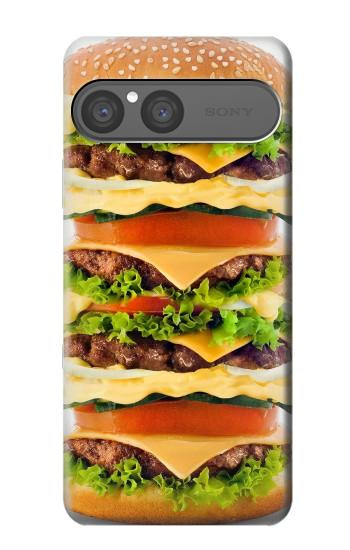S0790 ハンバーガー Hamburger Sony Xperia 10 VII, 10 VIII バックケース、フリップケース・カバー