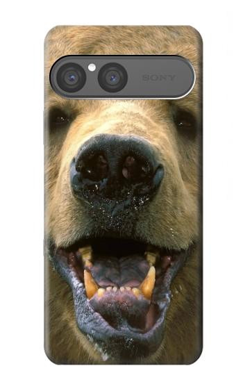 S0840 グリズリーベアの顔 Grizzly Bear Face Sony Xperia 10 VII バックケース、フリップケース・カバー