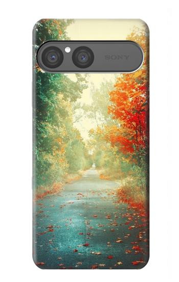 S0913 森の中の道 Road Through The Woods Sony Xperia 10 VII バックケース、フリップケース・カバー