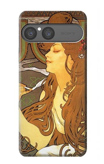 S0969 アルフォンス・ミュシャ Alphonse Mucha Job Sony Xperia 10 VII バックケース、フリップケース・カバー