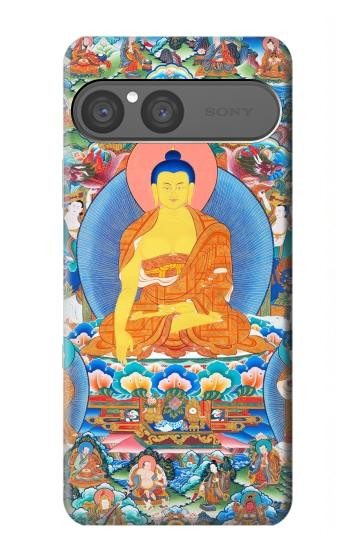S1256 仏の絵画 Buddha Paint Sony Xperia 10 VII バックケース、フリップケース・カバー