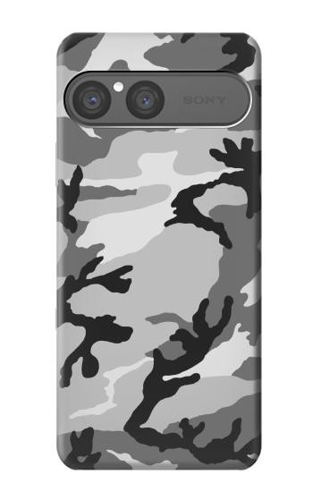 S1721 雪迷彩グラフィックプリント Snow Camo Camouflage Graphic Printed Sony Xperia 10 VII バックケース、フリップケース・カバー