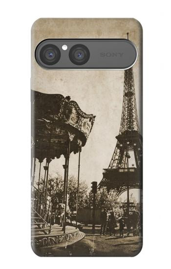 S2174 エッフェル塔 Eiffel Tower Vintage Paris Sony Xperia 10 VII バックケース、フリップケース・カバー