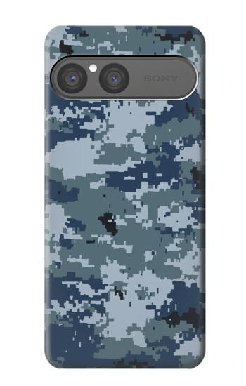S2346 海軍迷彩グラフィック Navy Camo Camouflage Graphic Sony Xperia 10 VII バックケース、フリップケース・カバー