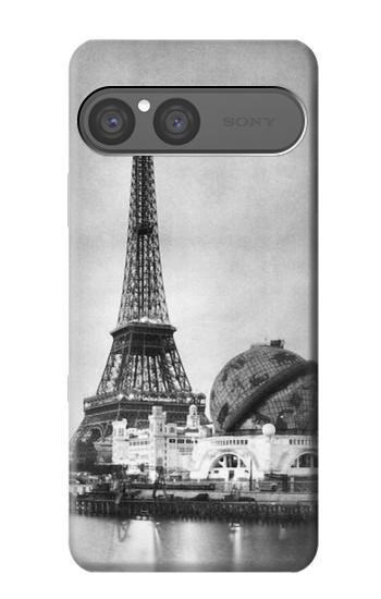 S2350 古いパリエッフェル塔 Old Paris Eiffel Tower Sony Xperia 10 VII バックケース、フリップケース・カバー
