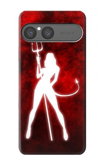 S2455 セクシーな悪魔ガール Sexy Devil Girl Sony Xperia 10 VII バックケース、フリップケース・カバー
