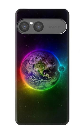 S2570 カラフルな惑星 Colorful Planet Sony Xperia 10 VII バックケース、フリップケース・カバー