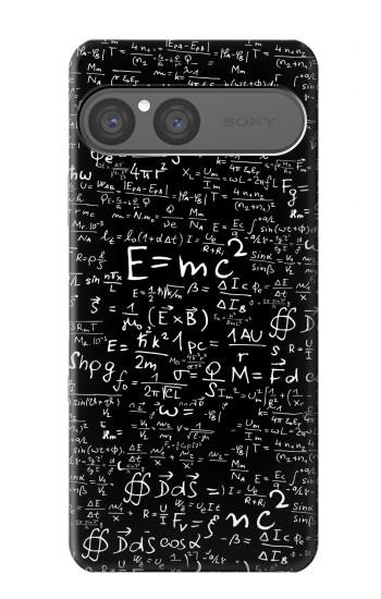 S2574 数学物理学黒板式 Mathematics Physics Blackboard Equation Sony Xperia 10 VII バックケース、フリップケース・カバー