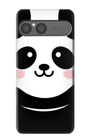 S2662 可愛いパンダ Cute Panda Cartoon Sony Xperia 10 VII バックケース、フリップケース・カバー