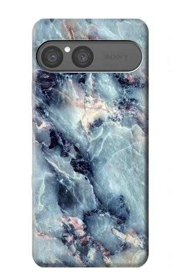 S2689 ブルーマーブルグラフィックプリント Blue Marble Texture Graphic Printed Sony Xperia 10 VII バックケース、フリップケース・カバー