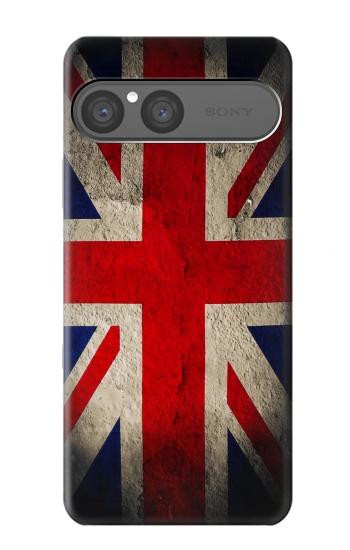 S2894 ヴィンテージイギリス旗 Vintage British Flag Sony Xperia 10 VII バックケース、フリップケース・カバー