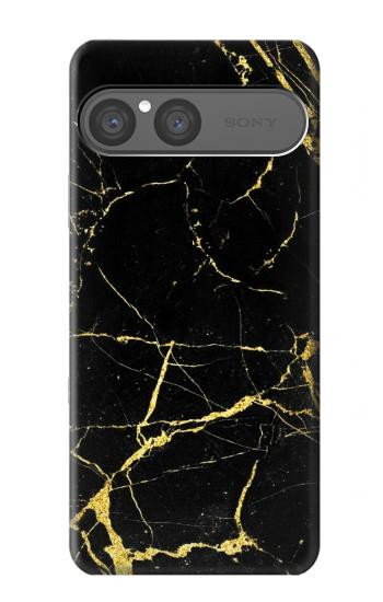 S2896 ゴールドマーブルグラフィックプリント Gold Marble Graphic Printed Sony Xperia 10 VII バックケース、フリップケース・カバー