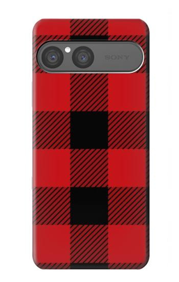 S2931 レッドバッファローチェック柄 Red Buffalo Check Pattern Sony Xperia 10 VII バックケース、フリップケース・カバー