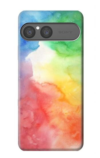 S2945 カラフル水彩 Colorful Watercolor Sony Xperia 10 VII バックケース、フリップケース・カバー