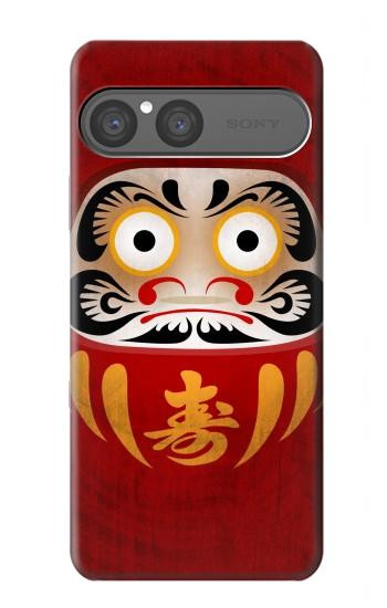 S3023 ダルマ Japan Good Luck Daruma Doll Sony Xperia 10 VII, 10 VIII バックケース、フリップケース・カバー