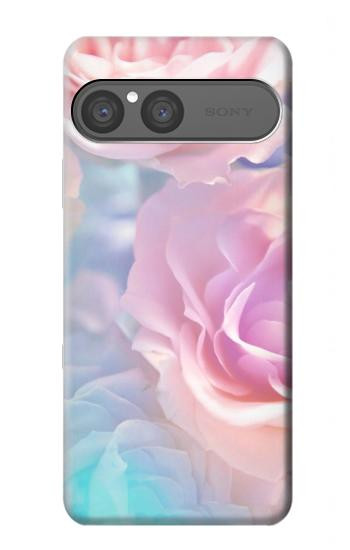 S3050 ヴィンテージパステルの花 Vintage Pastel Flowers Sony Xperia 10 VII バックケース、フリップケース・カバー