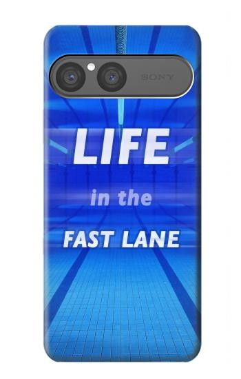 S3136 ファストレーンの生活 スイミングプール Life in the Fast Lane Swimming Pool Sony Xperia 10 VII バックケース、フリップケース・カバー