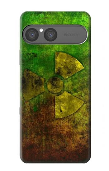 S3202 ハザードシンボル Radioactive Nuclear Hazard Symbol Sony Xperia 10 VII バックケース、フリップケース・カバー