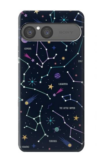S3220 スターマップ星座星座 Star Map Zodiac Constellations Sony Xperia 10 VII バックケース、フリップケース・カバー