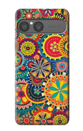 S3272 カラフルなパターン Colorful Pattern Sony Xperia 10 VII バックケース、フリップケース・カバー