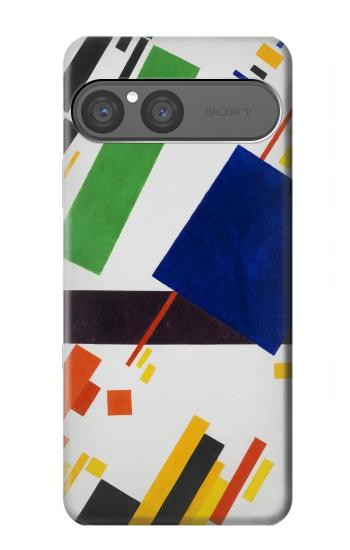 S3343 カジミール・マレーヴィチ最高指揮者作曲 Kazimir Malevich Suprematist Composition Sony Xperia 10 VII バックケース、フリップケース・カバー