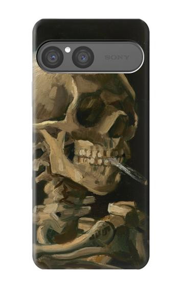 S3358 ヴィンセント・ヴァン・ゴッホ スケルトンタバコ Vincent Van Gogh Skeleton Cigarette Sony Xperia 10 VII バックケース、フリップケース・カバー