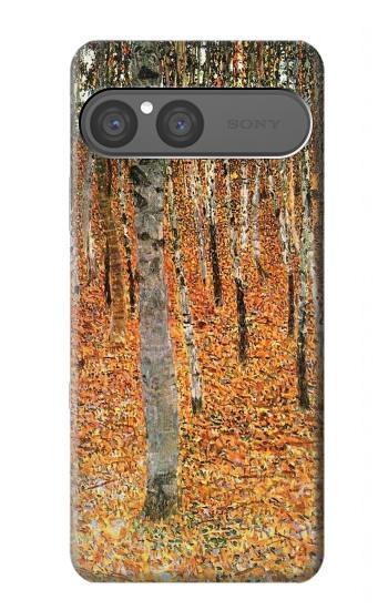 S3380 グスタフ・クリムト バーチフォレスト Gustav Klimt Birch Forest Sony Xperia 10 VII バックケース、フリップケース・カバー