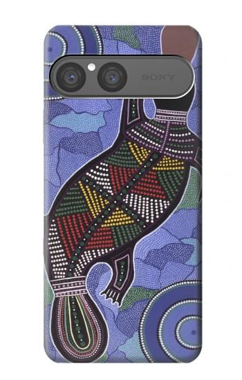 S3387 カモノハシオーストラリアのアボリジニアート Platypus Australian Aboriginal Art Sony Xperia 10 VII バックケース、フリップケース・カバー