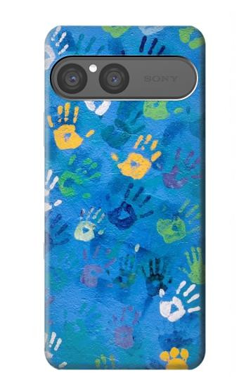 S3403 ハンドプリント Hand Print Sony Xperia 10 VII バックケース、フリップケース・カバー