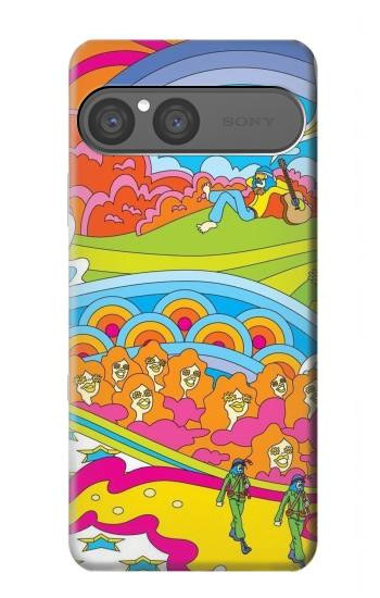 S3407 ヒッピーアート Hippie Art Sony Xperia 10 VII バックケース、フリップケース・カバー