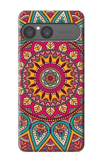 S3694 ヒッピーアートパターン Hippie Art Pattern Sony Xperia 10 VII バックケース、フリップケース・カバー