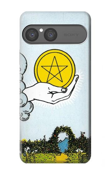 S3722 タロットカードペンタクルコインのエース Tarot Card Ace of Pentacles Coins Sony Xperia 10 VII バックケース、フリップケース・カバー