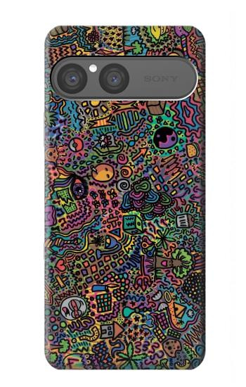 S3815 サイケデリックアート Psychedelic Art Sony Xperia 10 VII バックケース、フリップケース・カバー