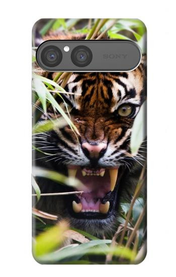 S3838 ベンガルトラの吠え Barking Bengal Tiger Sony Xperia 10 VII バックケース、フリップケース・カバー