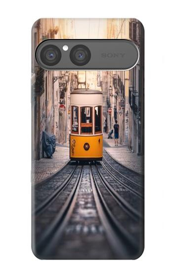 S3867 リスボンのトラム Trams in Lisbon Sony Xperia 10 VII バックケース、フリップケース・カバー