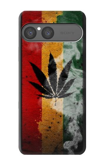 S3890 レゲエ ラスタ フラッグ スモーク Reggae Rasta Flag Smoke Sony Xperia 10 VII バックケース、フリップケース・カバー