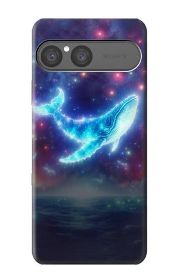 S3982 夢のクジラのカラフルな星雲 Dream Whale Colorful Nebula Sony Xperia 10 VII バックケース、フリップケース・カバー