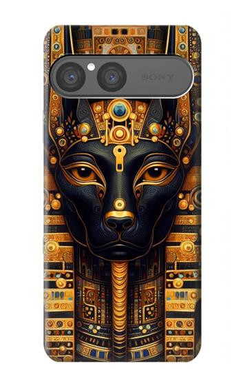 S3992 金と黒のアヌビス Gold Black Anubis Sony Xperia 10 VII バックケース、フリップケース・カバー